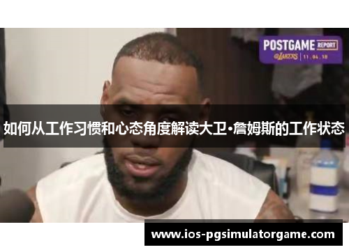如何从工作习惯和心态角度解读大卫·詹姆斯的工作状态