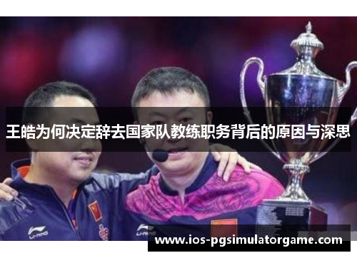 王皓为何决定辞去国家队教练职务背后的原因与深思
