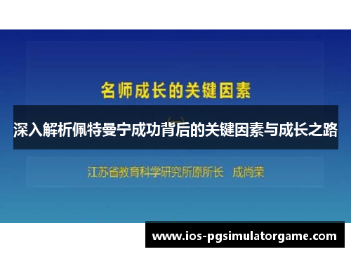 深入解析佩特曼宁成功背后的关键因素与成长之路