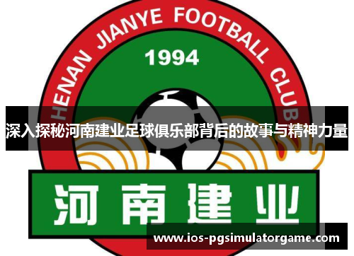 深入探秘河南建业足球俱乐部背后的故事与精神力量